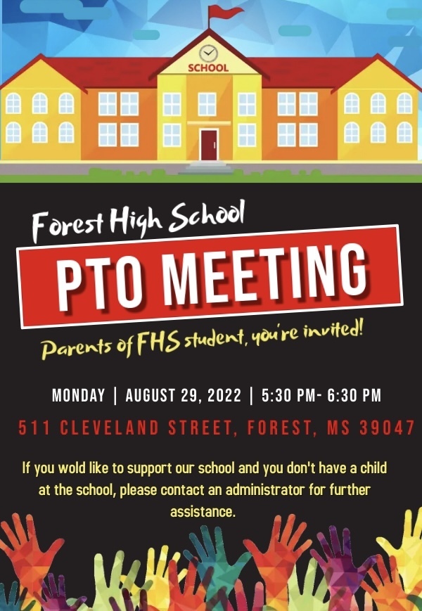 FHS PTO Meeting - August 29, 2022 - 5:30 p.m. - FHS Library