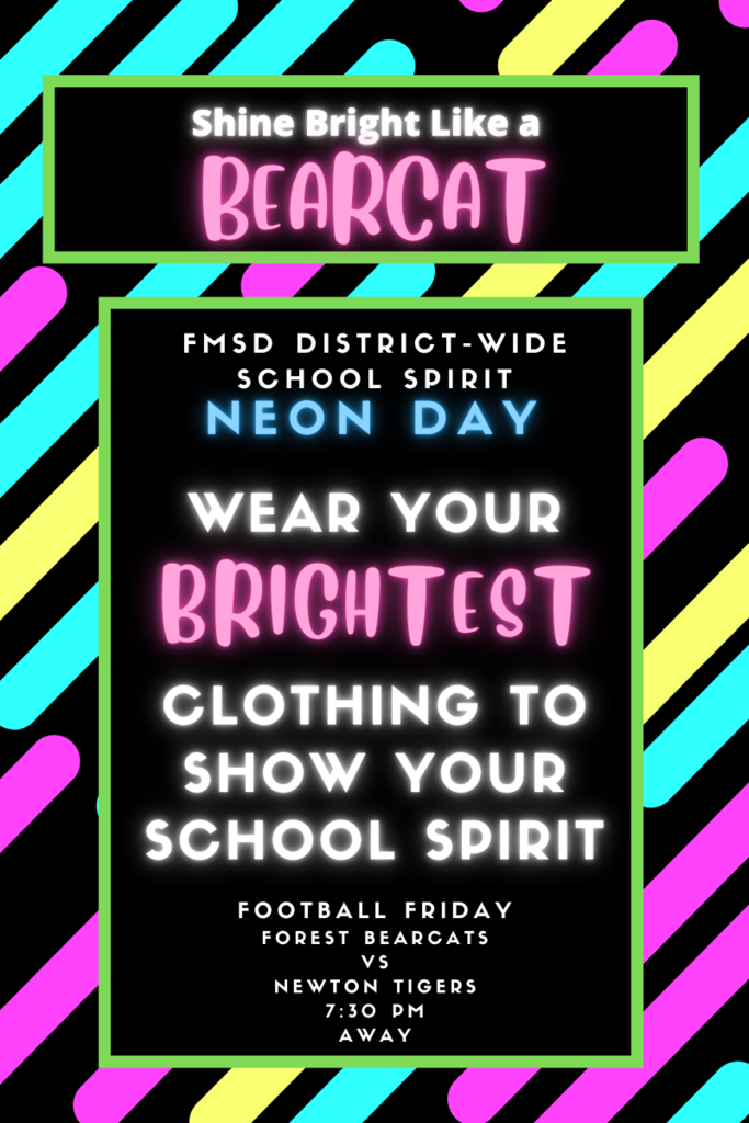 FMSD District-Wide School Spirit NEON Day!