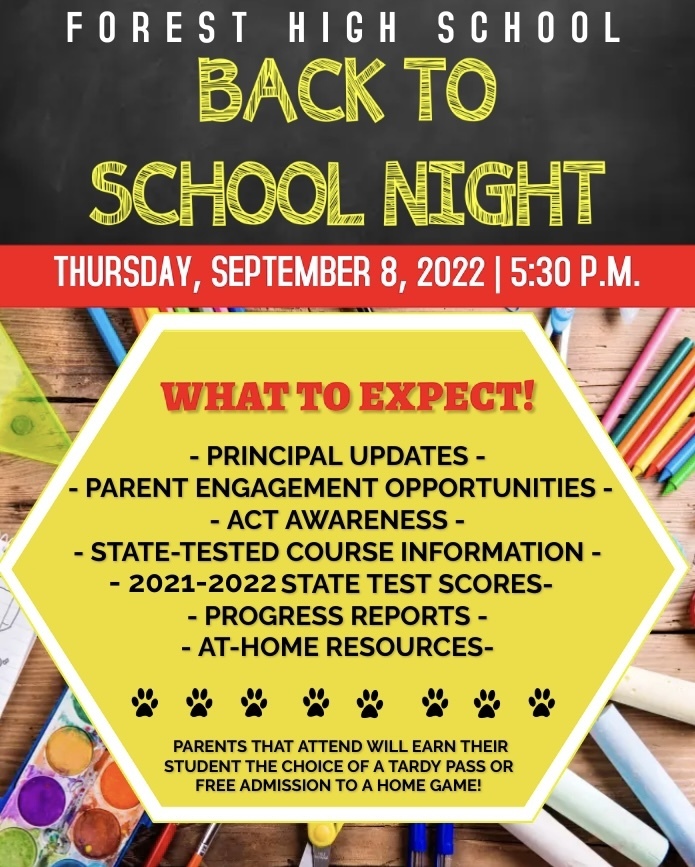 FHS Back-to-School Parent Night